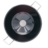 Lámpara LED empotrable Lumitec Illusion - Blanco cálido - Regulable - Carcasa negra