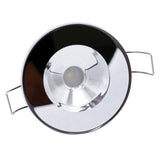 Luz LED empotrada Lumitec Illusion - Blanco cálido - Regulable - Carcasa blanca - Carcasa espejada