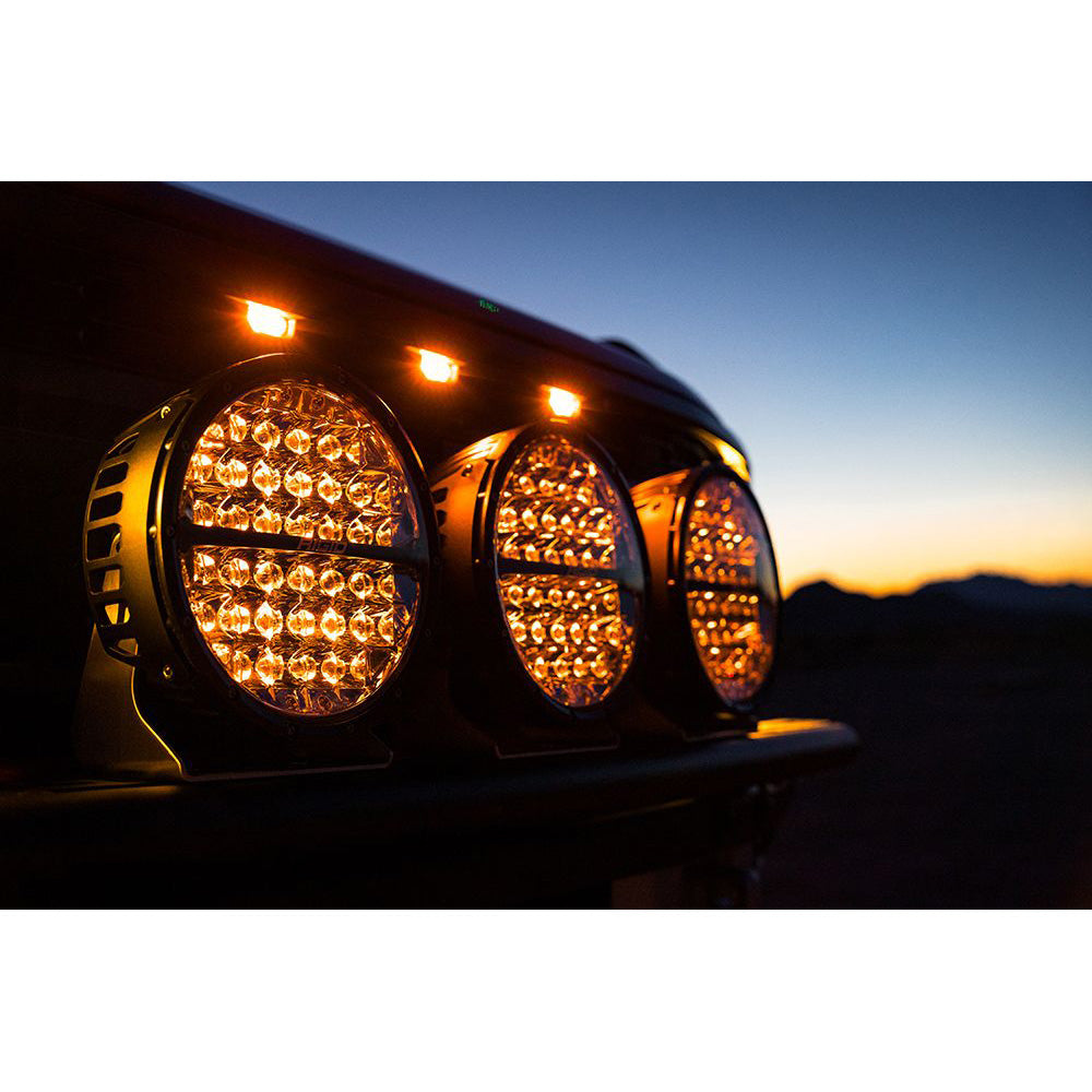 Faro todoterreno RIGID Industries serie 360 RGBW de 9" con haz concentrado y retroiluminación RGBW - Unidad individual