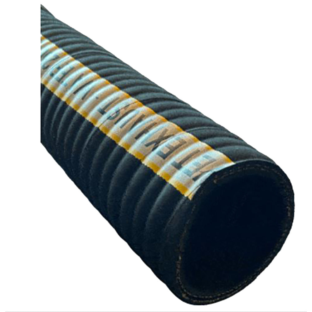 Manguera Corrugada Extra Flexible Trident Marine de 1-1/2" para Escape Húmedo Marino - Se Vende por Pie Lineal