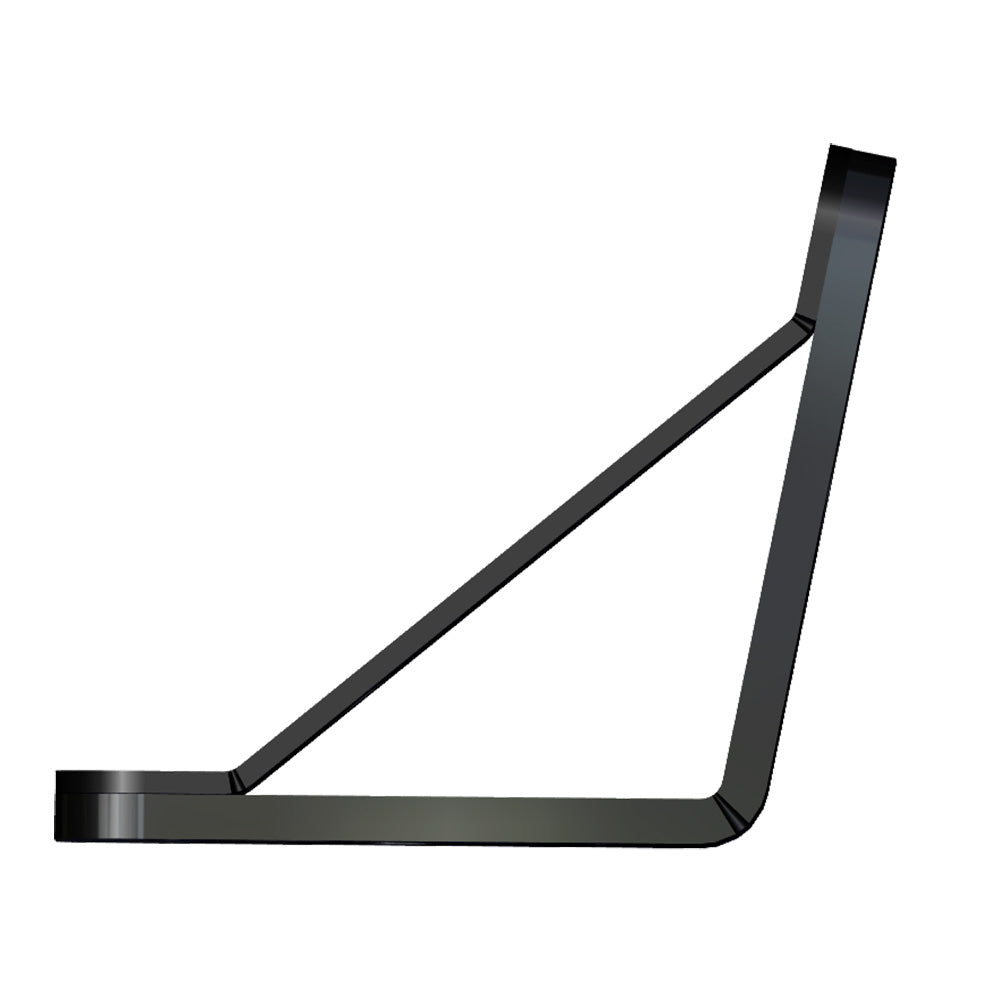 Soporte de cubierta Power-Pole - Desplazamiento de 0" - Elevación de 6" - Negro