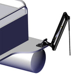 Soporte de cubierta Power-Pole - Desplazamiento de 0" - Elevación de 6" - Negro