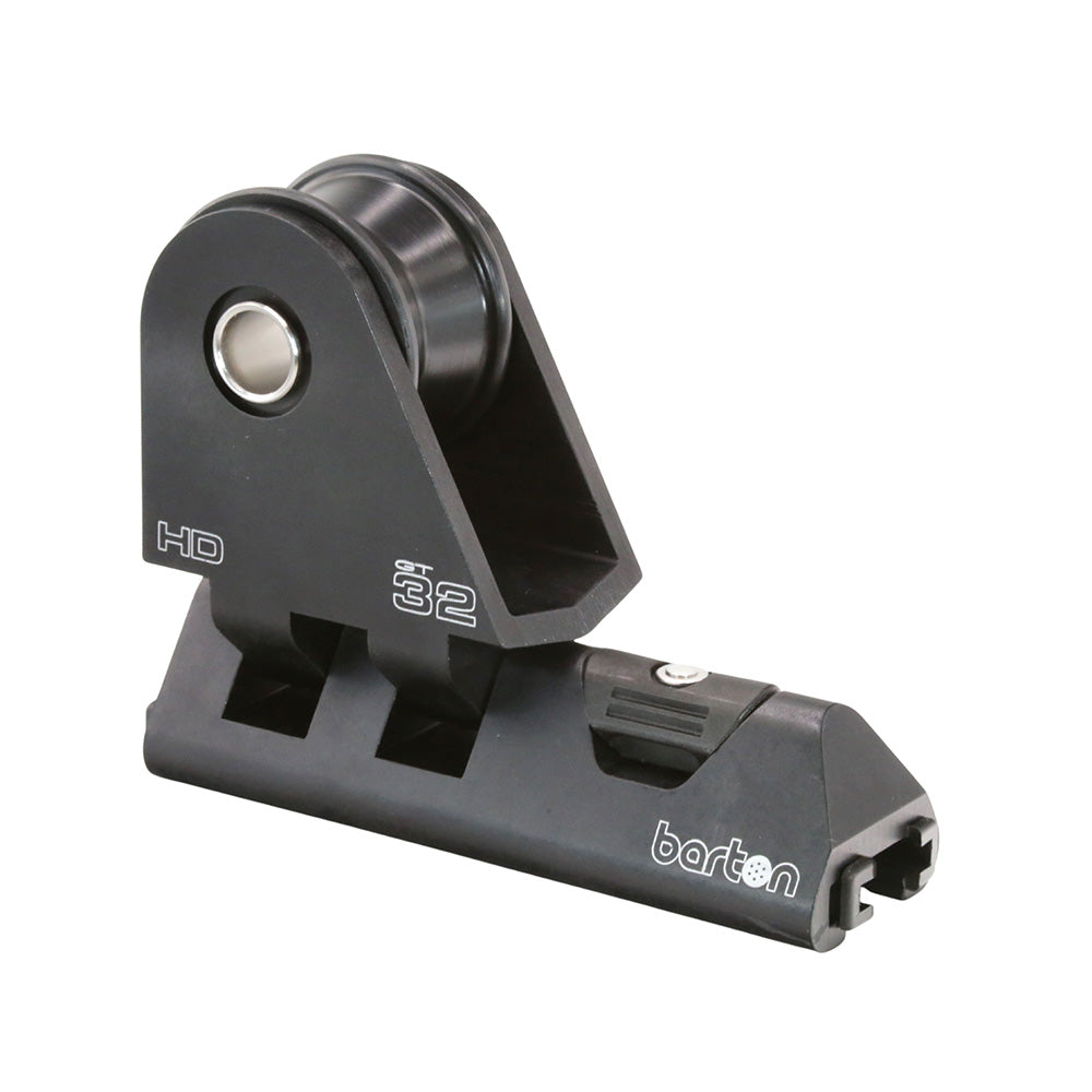 Carro de génova Barton de 32 mm HD de alta resistencia con tope de émbolo - Negro