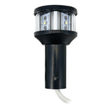 Luz combinada de tope de mástil y todo horizonte LED redonda Seaview de 12 V, certificada C5 de 3 mn - Negra