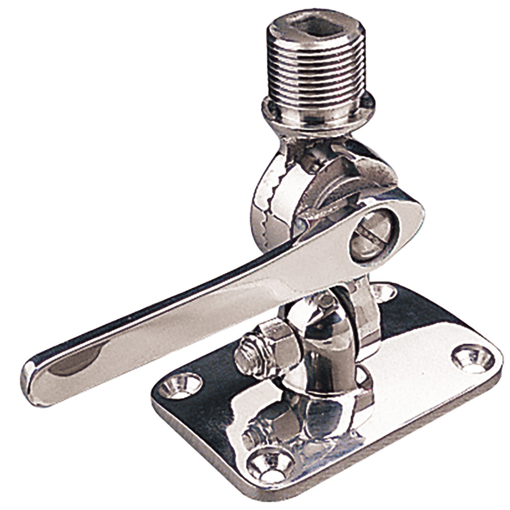 Base de antena ajustable Sea-Dog - Montaje en cubierta - Acero inoxidable 316 fundido a la cera perdida