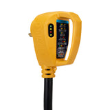 Adaptador analizador de circuito Camco Power Grip para vehículos recreativos de 18", 30 amperios - Protección contra sobretensiones integrada