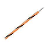 Cable marino Pacer de calibre 14 AWG a rayas, bobina de 500 pies - Naranja con raya negra