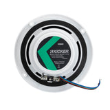 Altavoces coaxiales marinos KICKER KM60 de 6.5" con tweeters de 1/2" - 4 OHM - Blancos con LED RGB