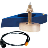 Transductor Airmar B275LH-W de bronce para montaje pasacascos con tecnología Chirp para Garmin con conector de 12 pines