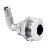 Pasacascos de acero inoxidable dúplex de 90 grados Whitecap de 1-1/2"