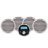 Kit de estéreo/altavoces de calibre económico Aquatic AV - Blanco