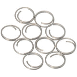 Barton Stainless Steel Large Split Rings - 14mm - 10-Pack