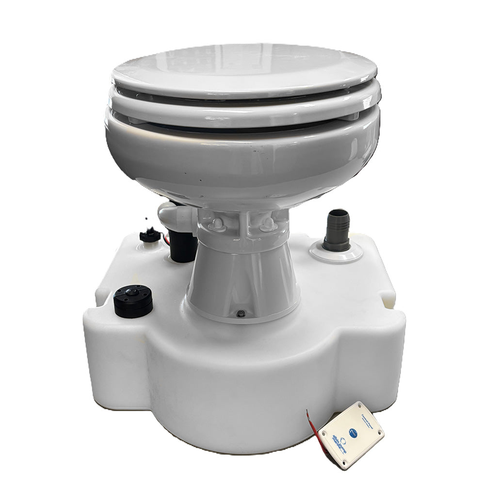 Sistema de inodoro eléctrico compacto Albin Group Voyager con tanque - 12V