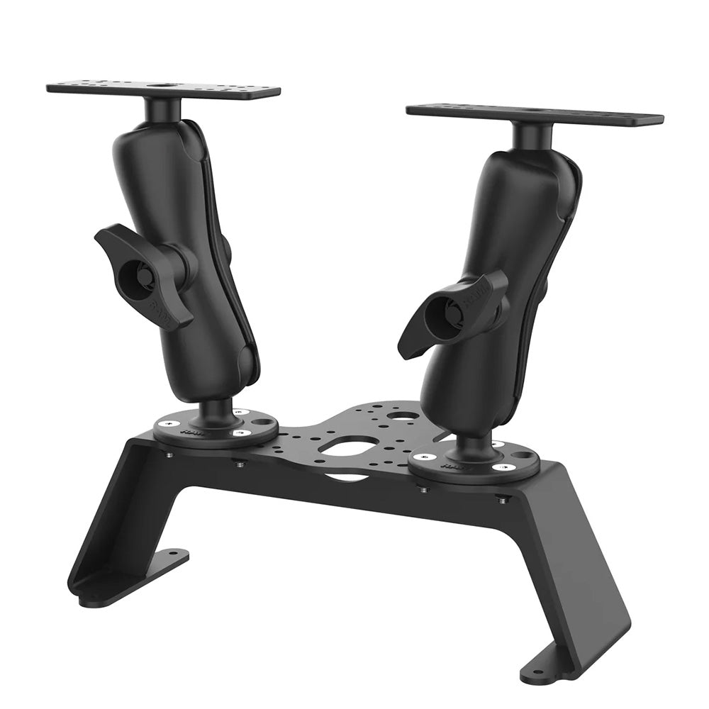 Kit de montaje en cubierta RAM® para sonda con soporte doble para equipos electrónicos marinos