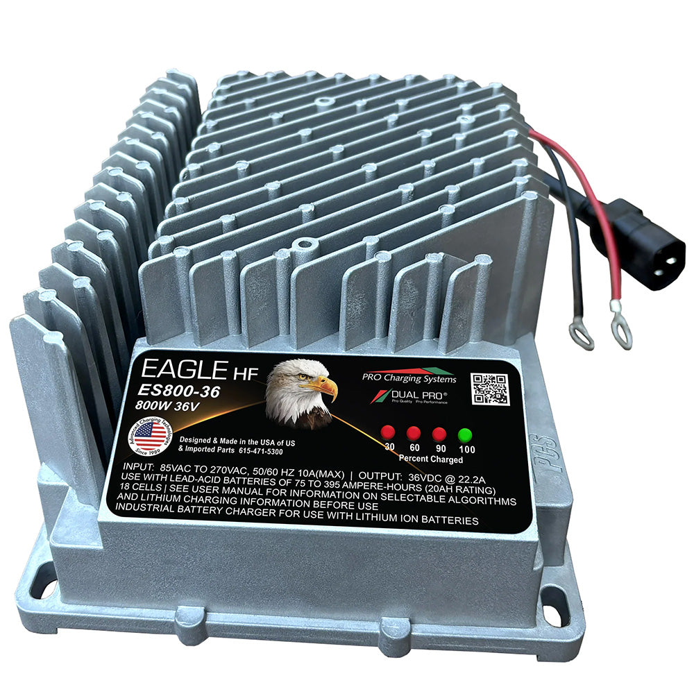 Cargador de litio individual Dual Pro HF Eagle serie ES800 de 36V
