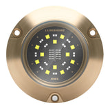 Luz subacuática de montaje en superficie única Lumishore ECLIPSE SMX54 - Azul claro/Blanco