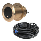 Transductor pasacascos Airmar B60, inclinación de 12°, conector Garmin de 8 pines, profundidad y temperatura