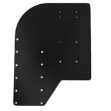 Soportes Marinos Placa Pequeña Desplazada para Motor Trolling - Negra
