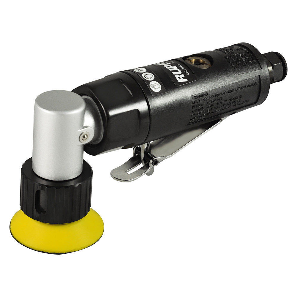 Lijadora roto-orbital neumática mini RUPES con plato de 50 mm y órbita de 3 mm