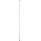 Antena VHF Scout 8' blanca 6dB con férula de acero inoxidable y cable coaxial RG-58 de 5M. Incluye PL-259 KS-42
