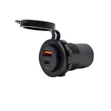 Cargador doble USB/USB-C Bluewater Round