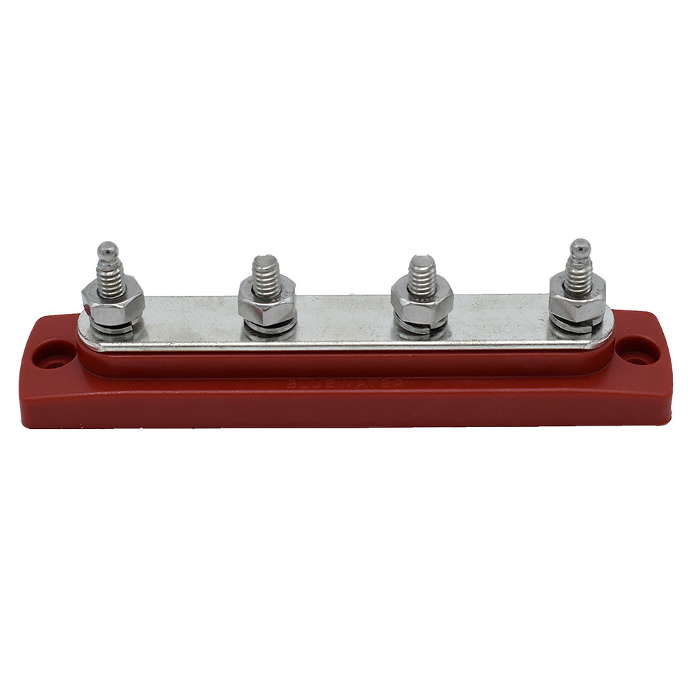 Bluewater Common Stud Busbar 4 Gang - Red
