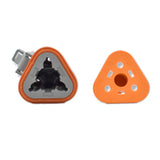 Conector Deutsch hembra de 3 posiciones Bluewater con cuña de seguridad