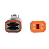 Conector Deutsch Hembra de 4 Posiciones Bluewater con Bloqueo de Cuña