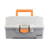 Caja de pesca Plano de dos bandejas - Gris claro/Gris oscuro