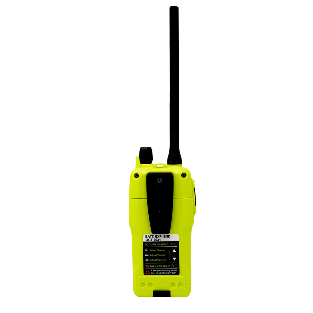 Radio de Supervivencia VHF Multicanal ACR SR303 GMDSS/FCC/MED con Batería Recargable de Iones de Litio