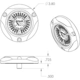 Luz subacuática LED Lumitec SeaBlaze X3 - Espectro