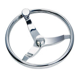 Volante de dirección Schmitt Marine Vision Elite de acero inoxidable de 15.5"