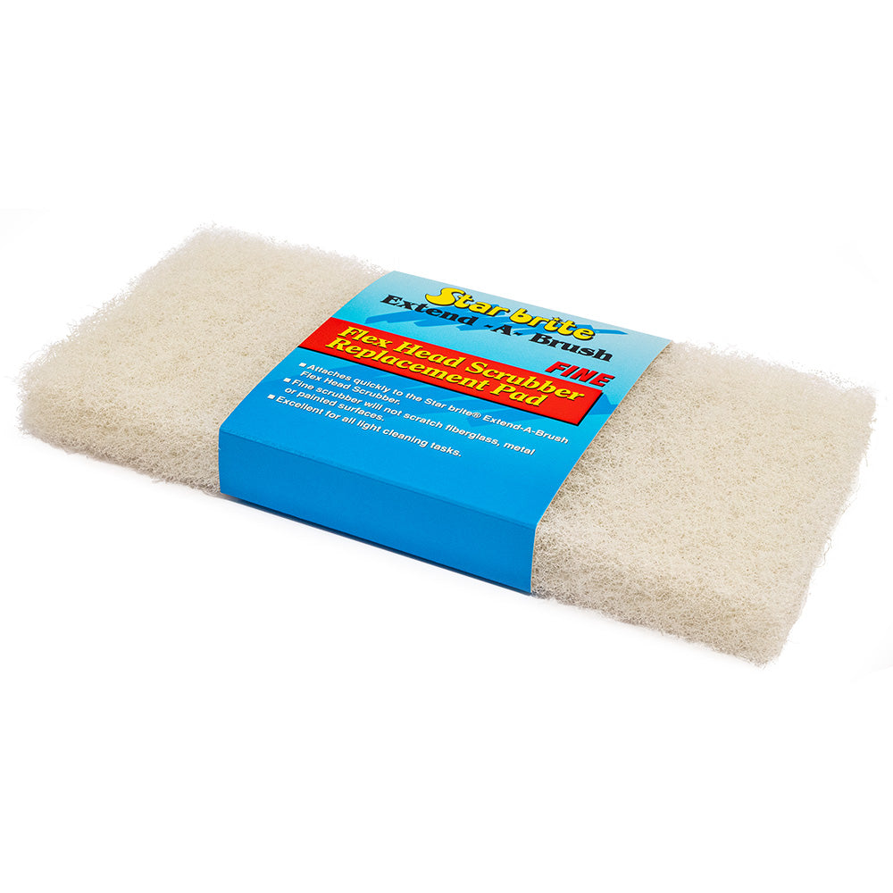 Star brite Large Scrub White Pad - Fine Texture