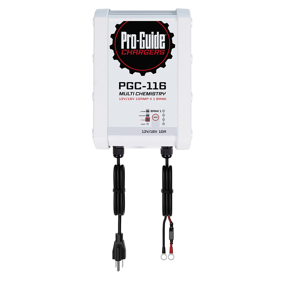 Cargador de batería a bordo Pro-Guide de 1 banco - 12 V/16 V - 10 amperios