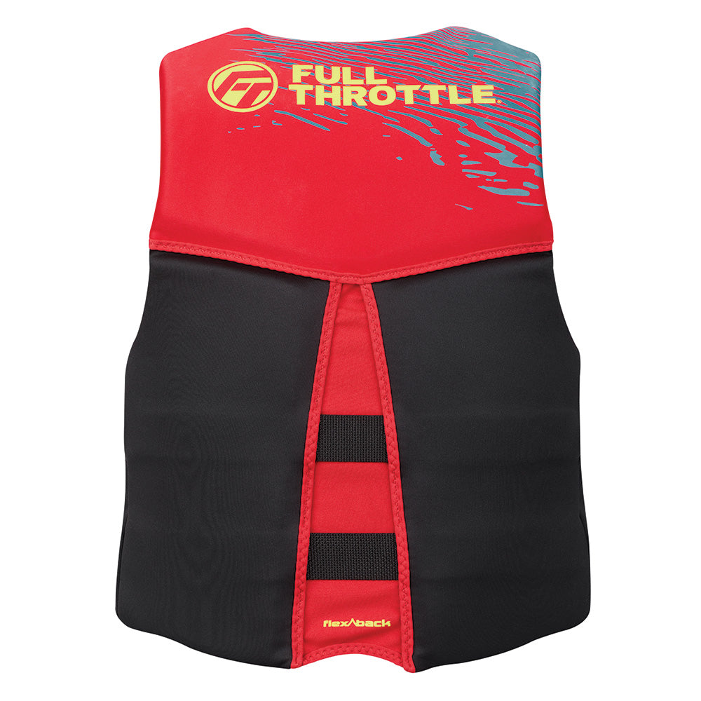 Chaleco salvavidas Full Throttle para hombre Rapid-Dry Flex-Back - XL - Rojo/Negro