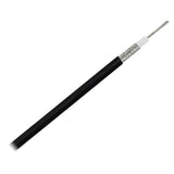 Cable coaxial Pacer RG58AU trenzado de TV con blindaje de trenza de TV - Cubierta negra - 150'