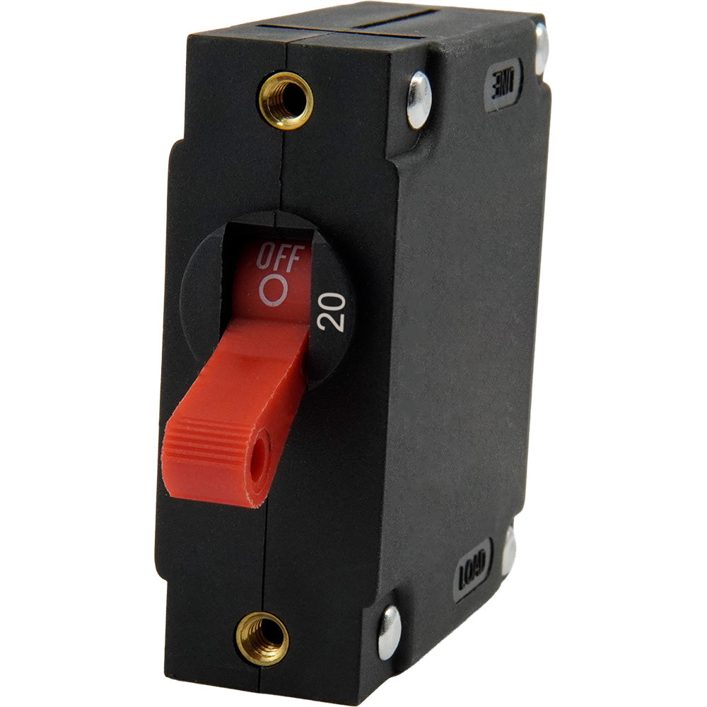 Interruptor automático basculante Egis serie A rojo de montaje en panel - Monopolar 20A
