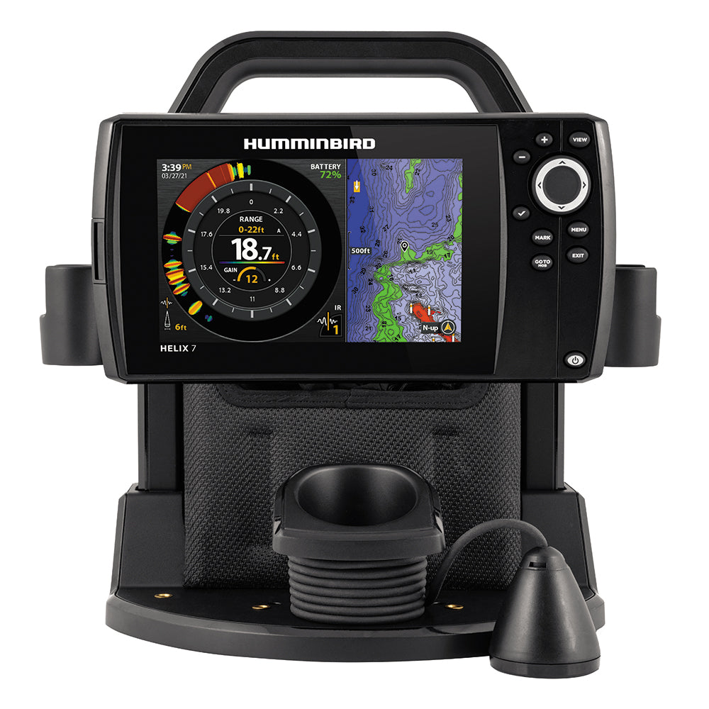 Humminbird ICE HELIX 7 CHIRP GPS G4 para todas las estaciones sin batería