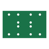 Hoja abrasiva de película RUPES PROCUT 80 mm x 130 mm (3,15" x 5,1") - 12 agujeros - Grano P180 *Caja de 100 unidades