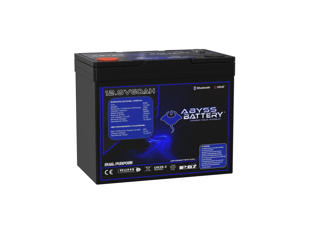 Abyss Battery 12v 60ah LiFePO4 Lithium Battery