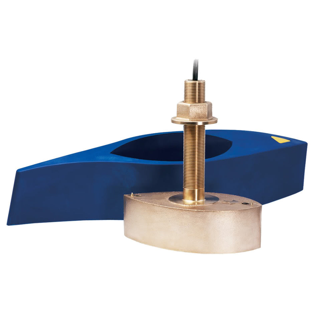Transductor pasacascos de bronce Furuno 526T-HDD con temperatura, diplexor integrado y bloque de carenado de alta velocidad 1kW (10 pines)