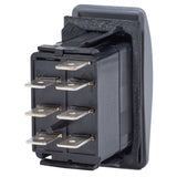 Blue Sea 8221 Interruptor Contura III Resistente al Agua - (ENCENDIDO)-APAGADO-ENCENDIDO - Gris