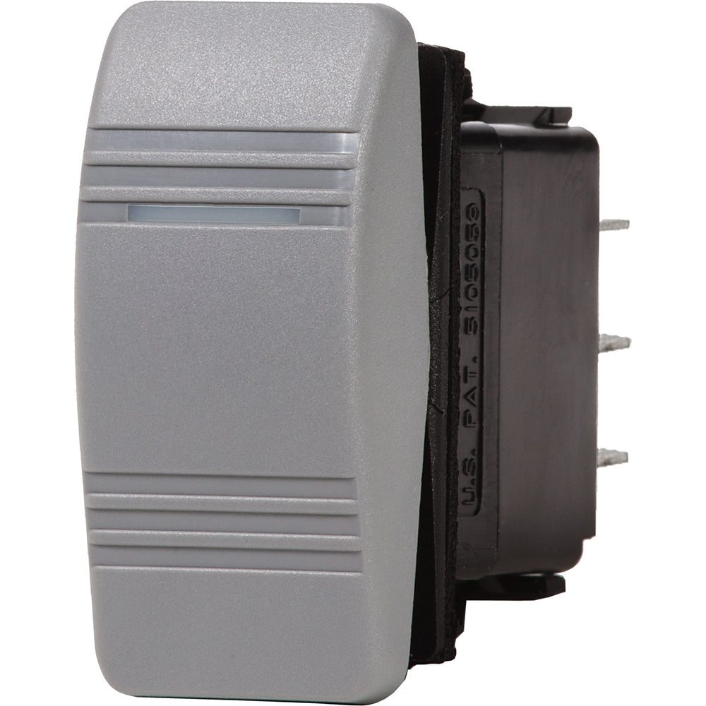 Blue Sea 8221 Interruptor Contura III Resistente al Agua - (ENCENDIDO)-APAGADO-ENCENDIDO - Gris