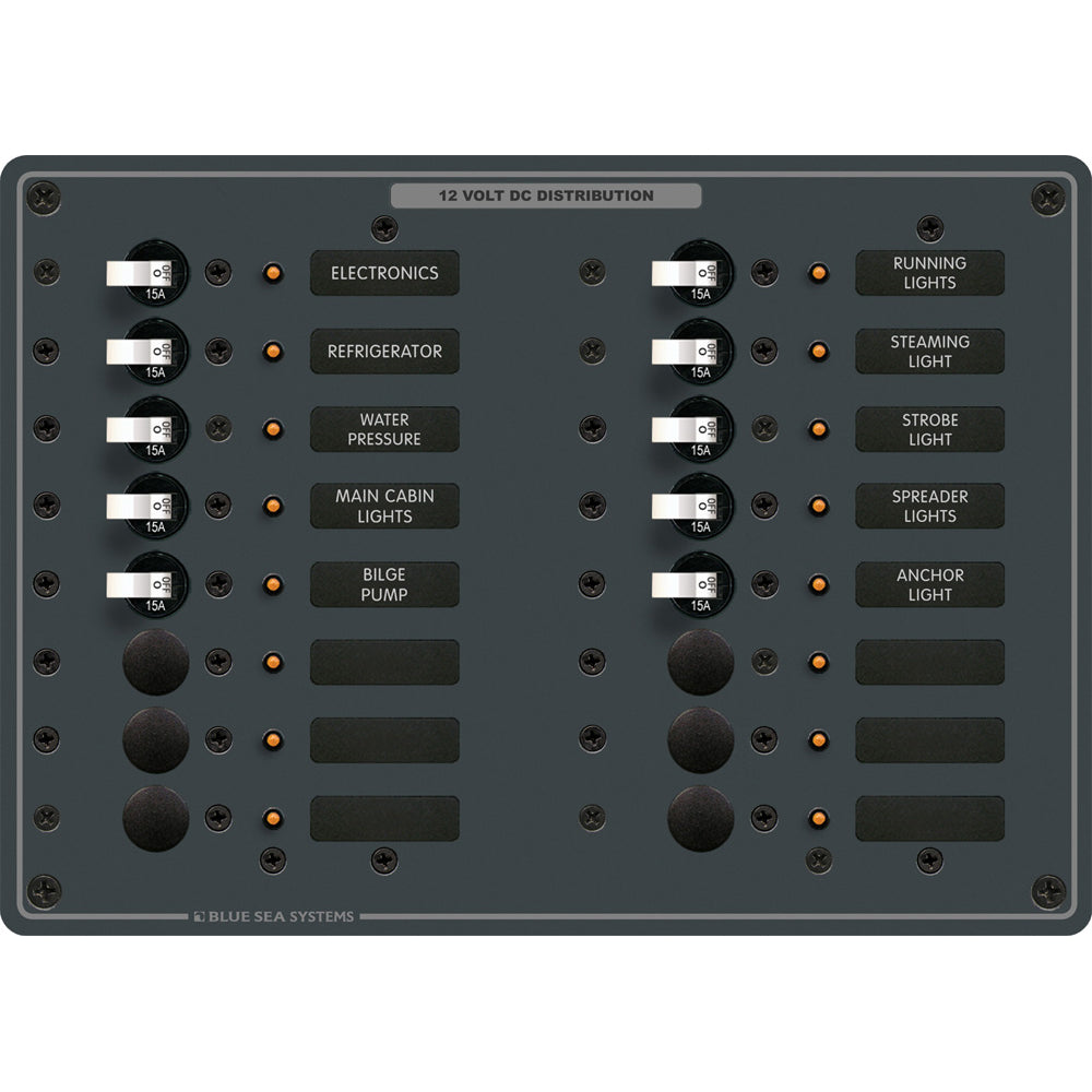 Blue Sea 8377 Panel CC de 16 Posiciones