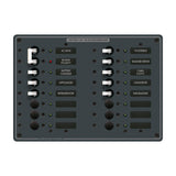 Panel de disyuntores Blue Sea 8564 - AC Principal + 14 posiciones (europeo) - Blanco