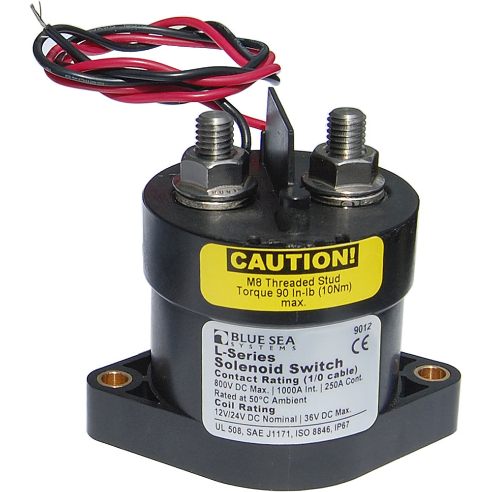 Blue Sea 9012 L Interruptor de solenoide - 12-24VCC - 250A