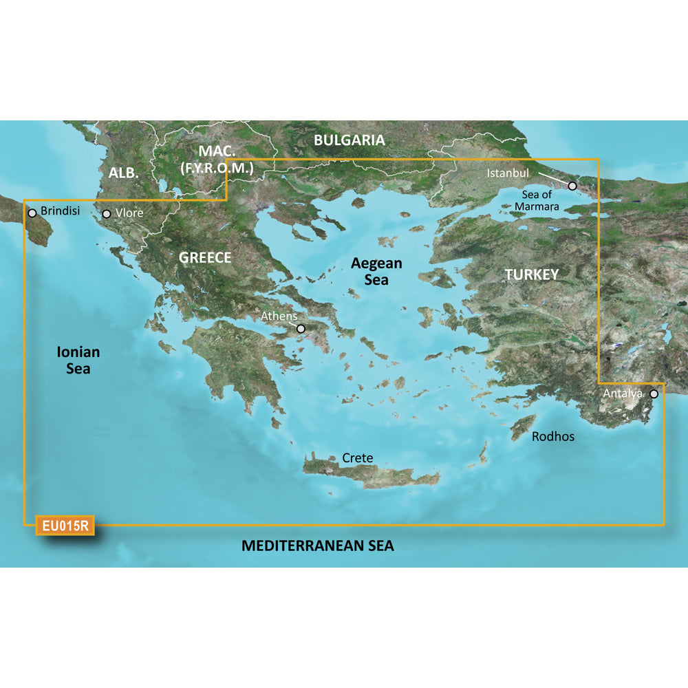 Garmin BlueChart® g3 Vision® HD - VEU015R - Mar Egeo y Mar de Mármara - microSD™/SD™