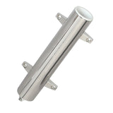 Soporte de mamparo de alta resistencia de acero inoxidable Lee con base giratoria - Tubo extralargo de 2.25" DE x 14.5"