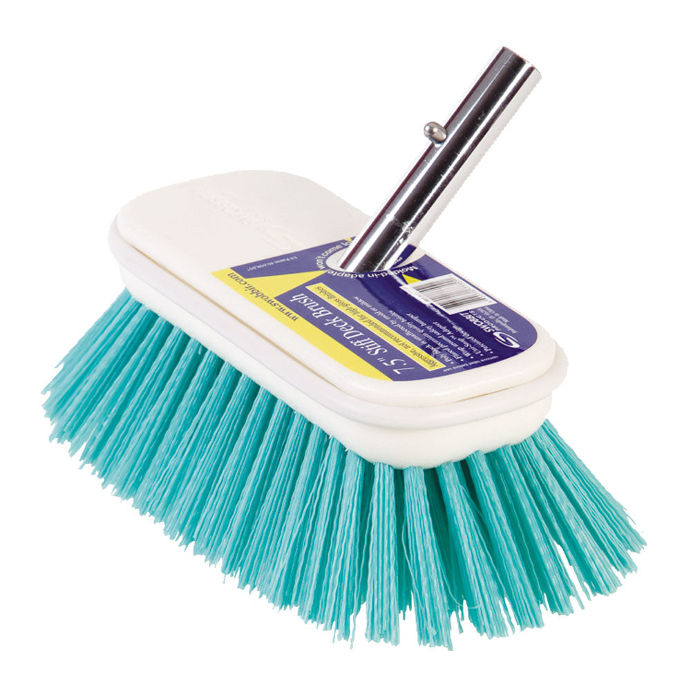 Cepillo de limpieza rígido Swobbit de 7.5" - Verde