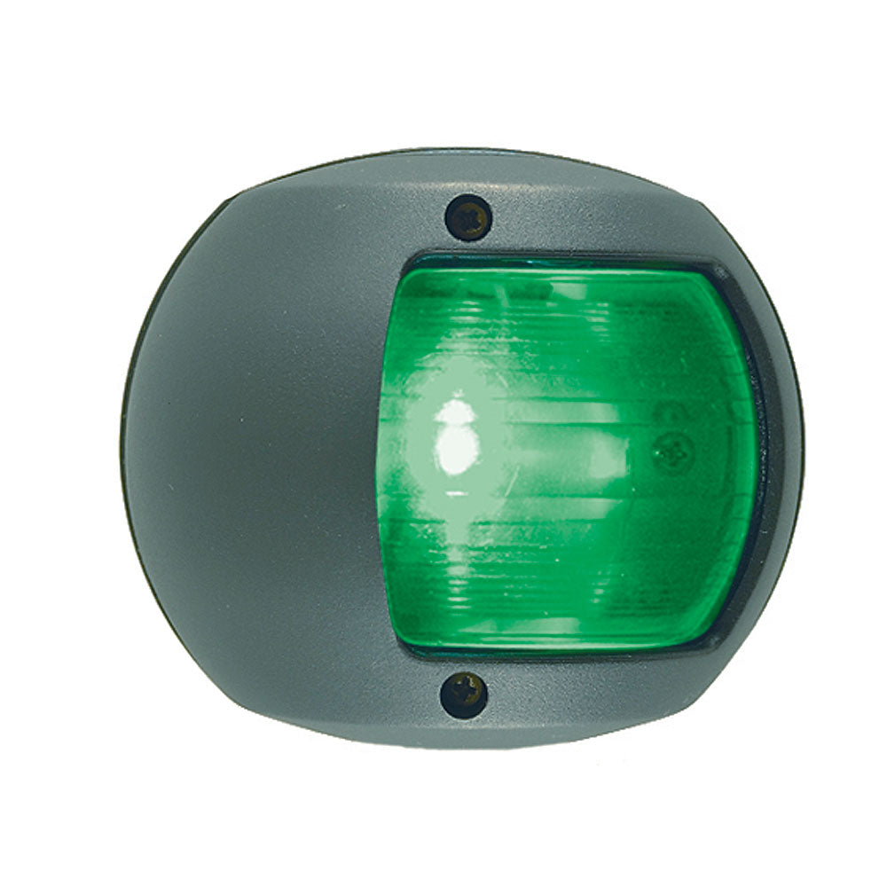 Luz de posición lateral LED Perko - Verde - 12 V - Carcasa de plástico negro